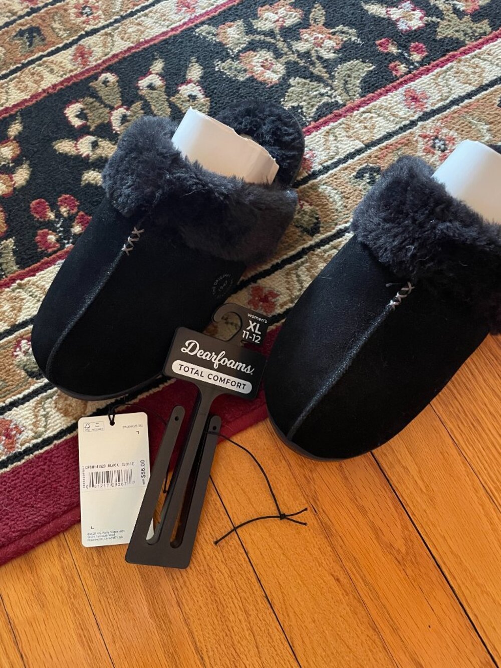 Dearfoams, The Original 1947 Back Suede Slip-On Mules, Women's XL (RUNS SMALL)